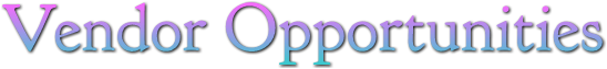 Vendor Opportunities Vendor Opportunities